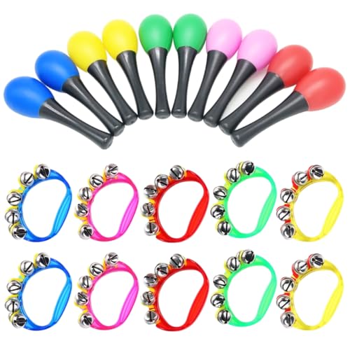

SALUDABLE Bells, Maracas, Handbells, Shakers, Educational Toys, Percussion Set