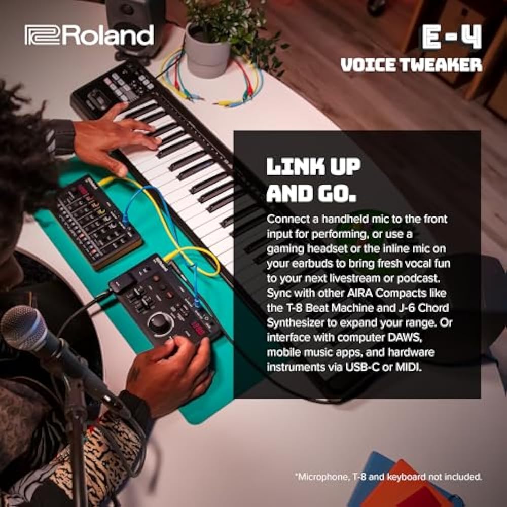 Roland Roland AiraCOMPACT VOICE TWEAKER E-4 Voice Changer, Vocal Effector, River Looper, Auto Pit...