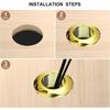 4Pcs 18/25MM Cable Hole Cover Computer Desk Cabinet Vent Decorative Ring Cable Outlet Port Wire Hole Cover Hardware Accessories