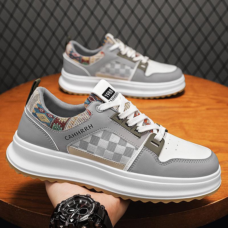 Casual board shoes men's spring new men's shoes niche outdoor versatile platform low-top shoes sports shoes