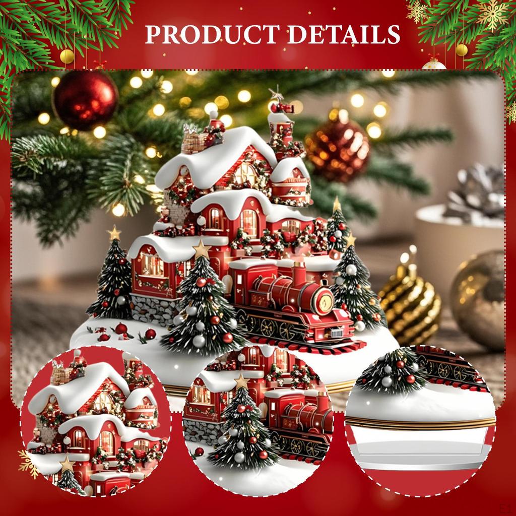 House 2D Snow Scene for Holiday