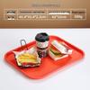 Non-Slip Rectangular Burger Tray for Restaurants