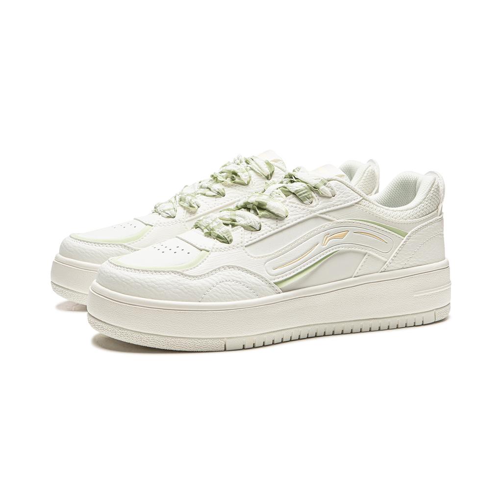 Li Ning Cheese Slip Resistant, Abrasion Resistant, Lightweight, Breathable, Height Increasing Low Top Skateboard Shoes AGCW076-1