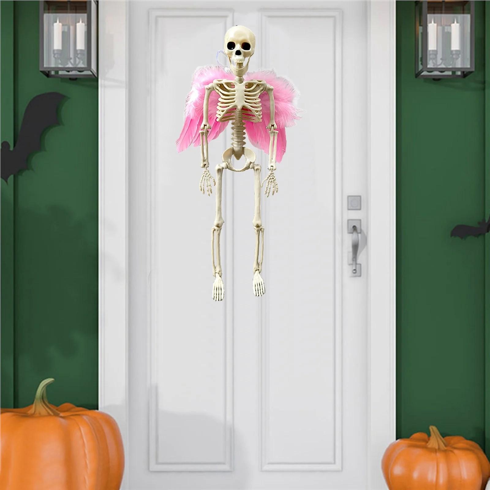 

Halloween Skeleton Simulation Human Skeleton Decoration Haunted House Festival Scene Arrangement Props One Size белый