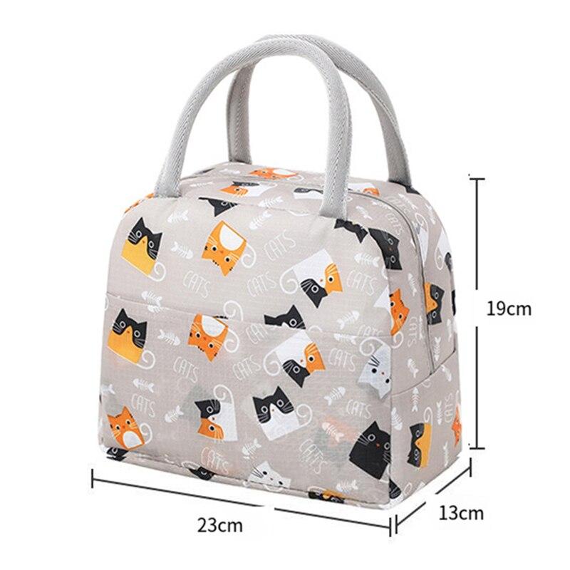 Cartoon Lunch Bag Portable Insulated Thermal Heat Children's Bento Bag Picnic Tote Kid School Lunch Box Bags Cooler Ice Pack New