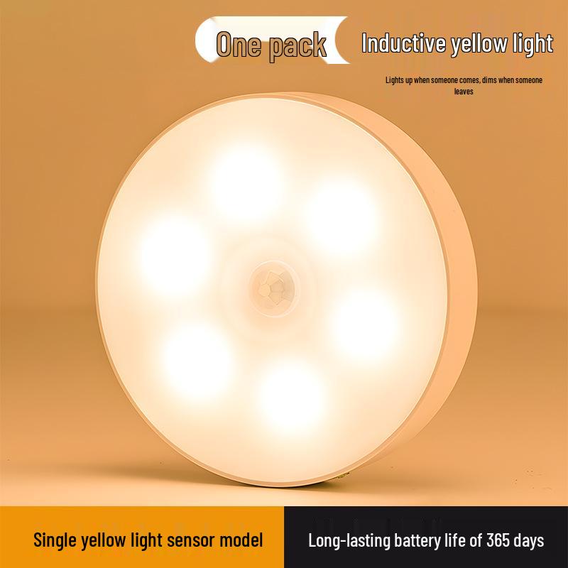 Kabelloses Smart-LED-Nachtlicht mit Sensor für Schlafzimmer, Flur oder Schrank - Wiederaufladbar und bewegungsaktiviert