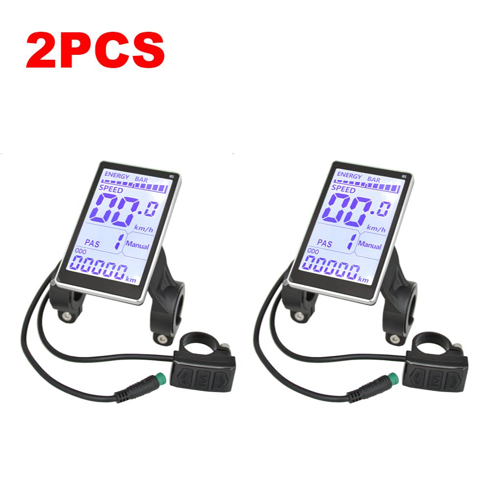 1/2/3PCS Electric Bike LCD Display Screen 24-48V Electric Scooter Speedmeter Electric Scooter Panel Screen Ebike Accessories New