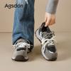 Augustine Gray German Training Shoes New Spring Platform Retro Forrest Gump Sports and Leisure Dad Shoes