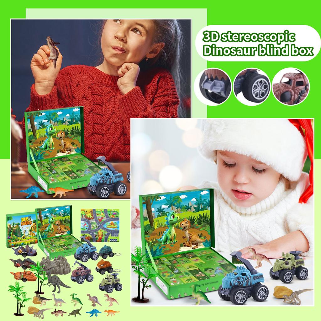 Advent Calendar - Dinosaur Themed Holiday Advent Calendar With Day Countdown, Christmas Surprise Countdown Gift For Boys Girls Kids Teens And Toddlers