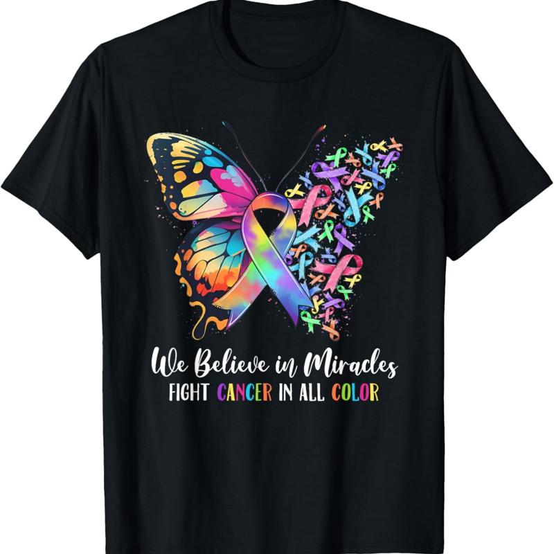 We Believe In Miracles Fight All Color Support The Cancer T Shirt