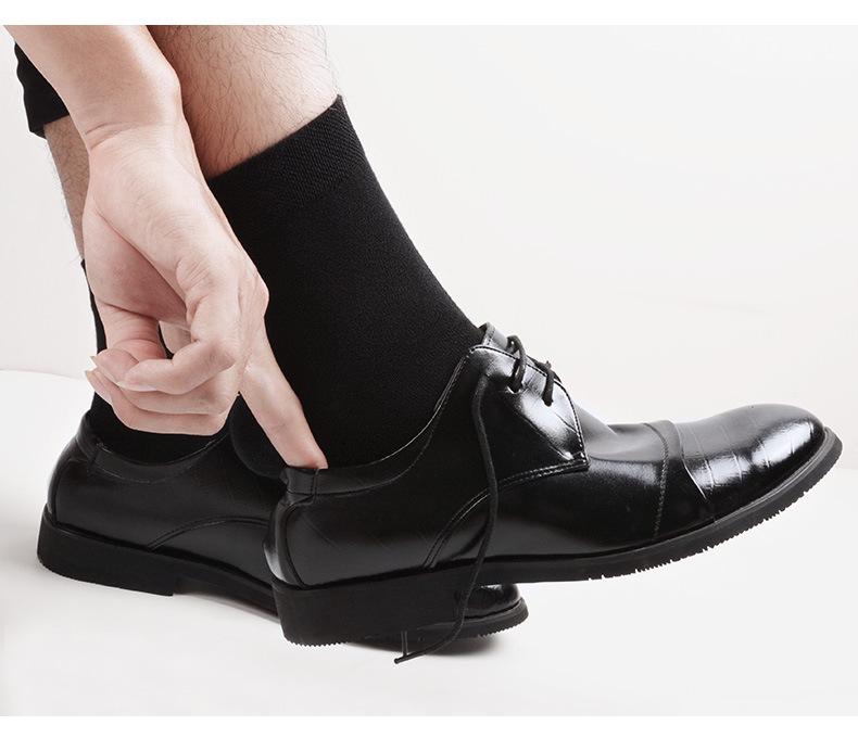 Langsha Men's Plus Size Mid-Calf Cotton Socks Gift Box - Extra Wide, Pure Cotton for Autumn/Winter (Size 45-47)
