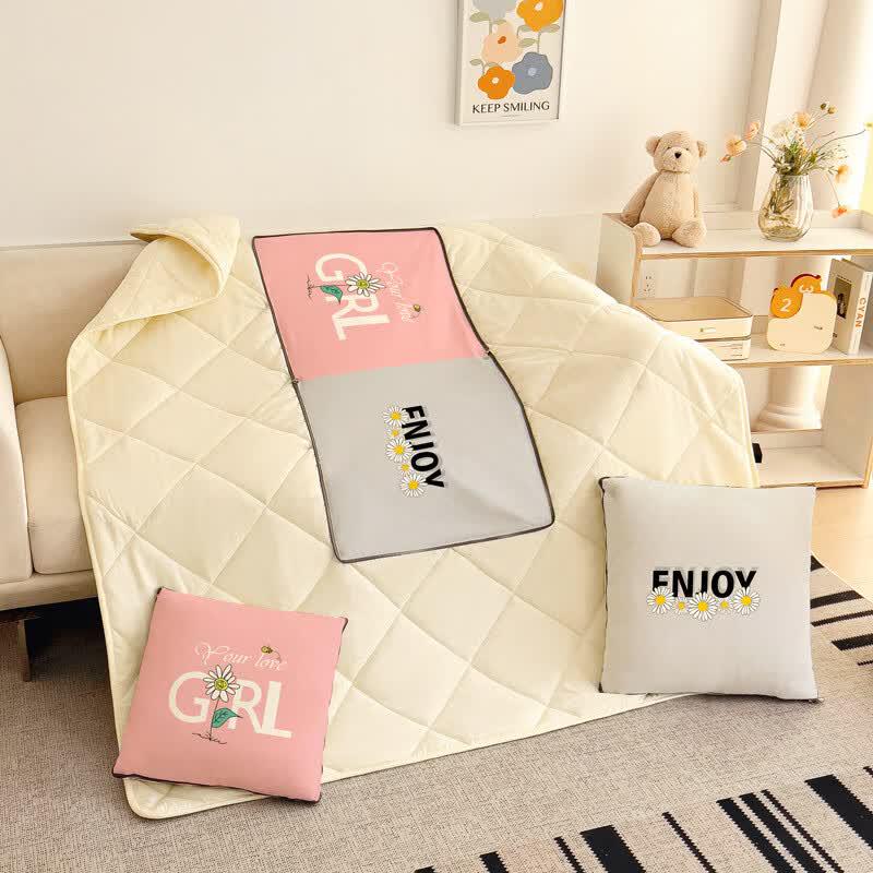 Faunen Crystal Velvet Convertible Pillow Blanket