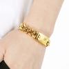 Polished 15mm Cuban Link Bracelet for Man Luxury Waterproof Gold Color Stainless Steel Men's Chain Bracelets Fashion Men Jewelry