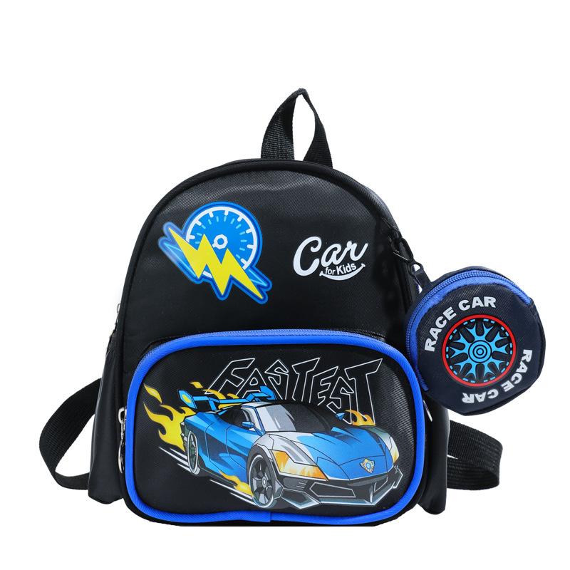 Kindergarten Baby Schoolbag Cartoon Animation Foreign Style Printing Boys And Girls Backpack Children'S Backpack Tide