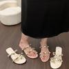 Mode Damen Blume Zehensteg Slipper 2025 Sommer Mode Kleid Ballerinas Flip Flops Damen Strand Outdoor Sandalen Wanderschuhe Urlaubsschuhe
