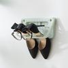 Folding Design Shoes Rack Self Adhesive Shoes Storage Rack Wall Mounted Rack  Bathroom Storage