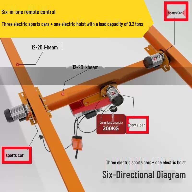 

0.2 Ton Integrated Electric I-Beam Hoist Trolley System