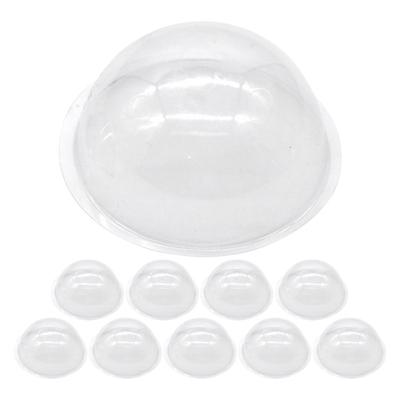 20 st Genomskinliga Plast Fyllbara Snöklotskupoler DIY Prydnad Halvsfärsskydd Kreativa Julby Dekorationer Hantverk