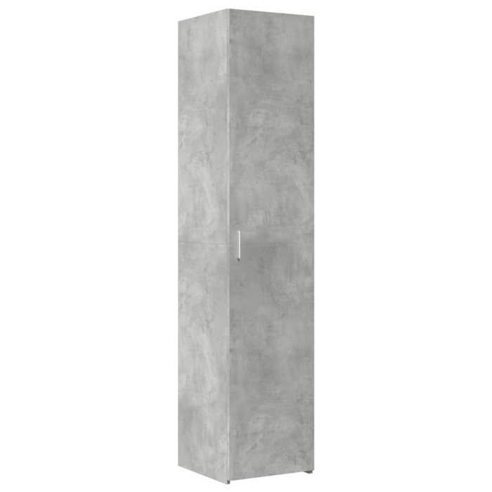 VidaXL Buffet haut gris béton 40x42,5x185 cm bois d'ingénierie, buffet, armoire de rangement, panneau latéral, armoire, 3281402