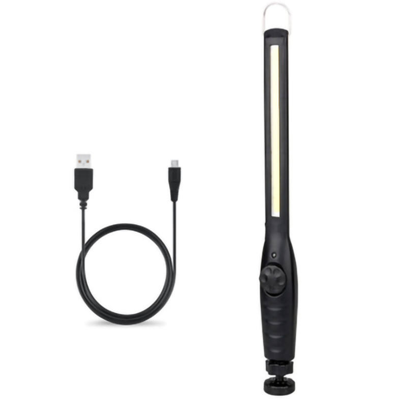 

COB Work Light Rechargeable LED Work Lamp With Magnetic Base 360 Rotary Inspection Light For Car Repair Garage Emergency Camping 1pcs