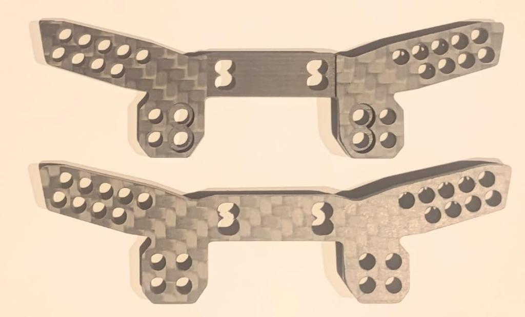 Metal Garage Japan Original Carbon Fiber Front Damper Stay Shock Tower for Tamiya TT-02 (MGT2-19)