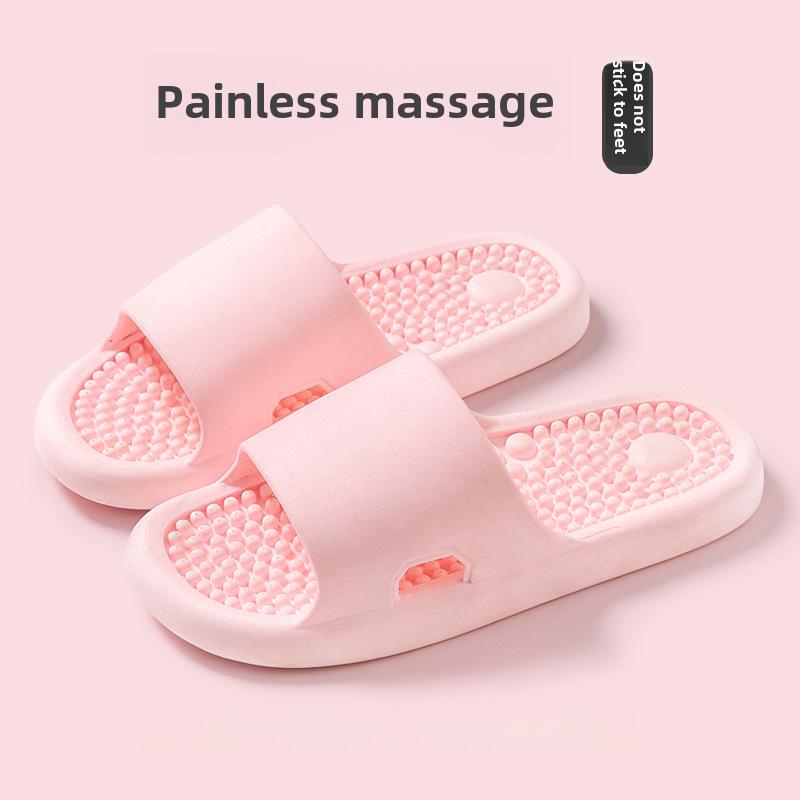 

Нескользящие акупрессурные массажные тапочки - унисекс сандалии для терапии стоп для дома и ванной комнаты 36-37 EU розовый