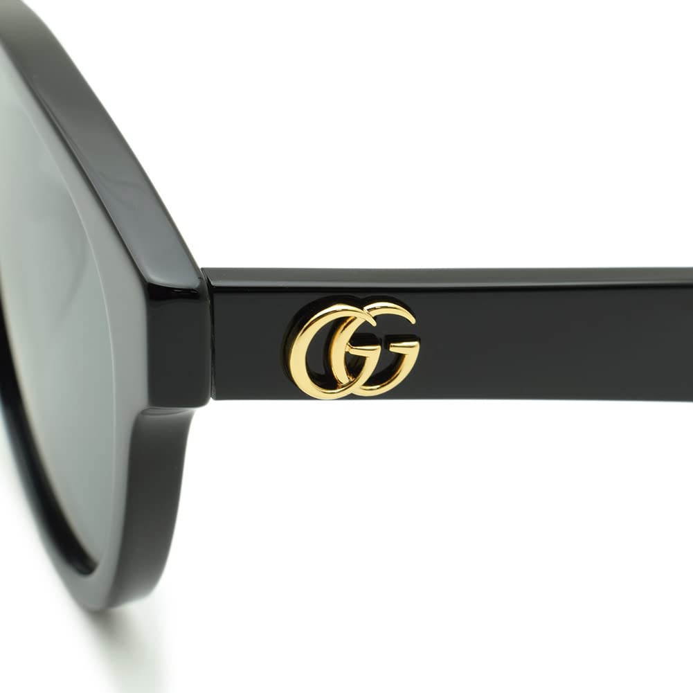 Gucci Asian GG0960SA Grey Women's Sunglasses, Fit, 002, Black,
