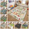 Floor Mat Road Traffic Route Mat Non-slip Toddler Crawling Road Carpet  Decorative Carpet