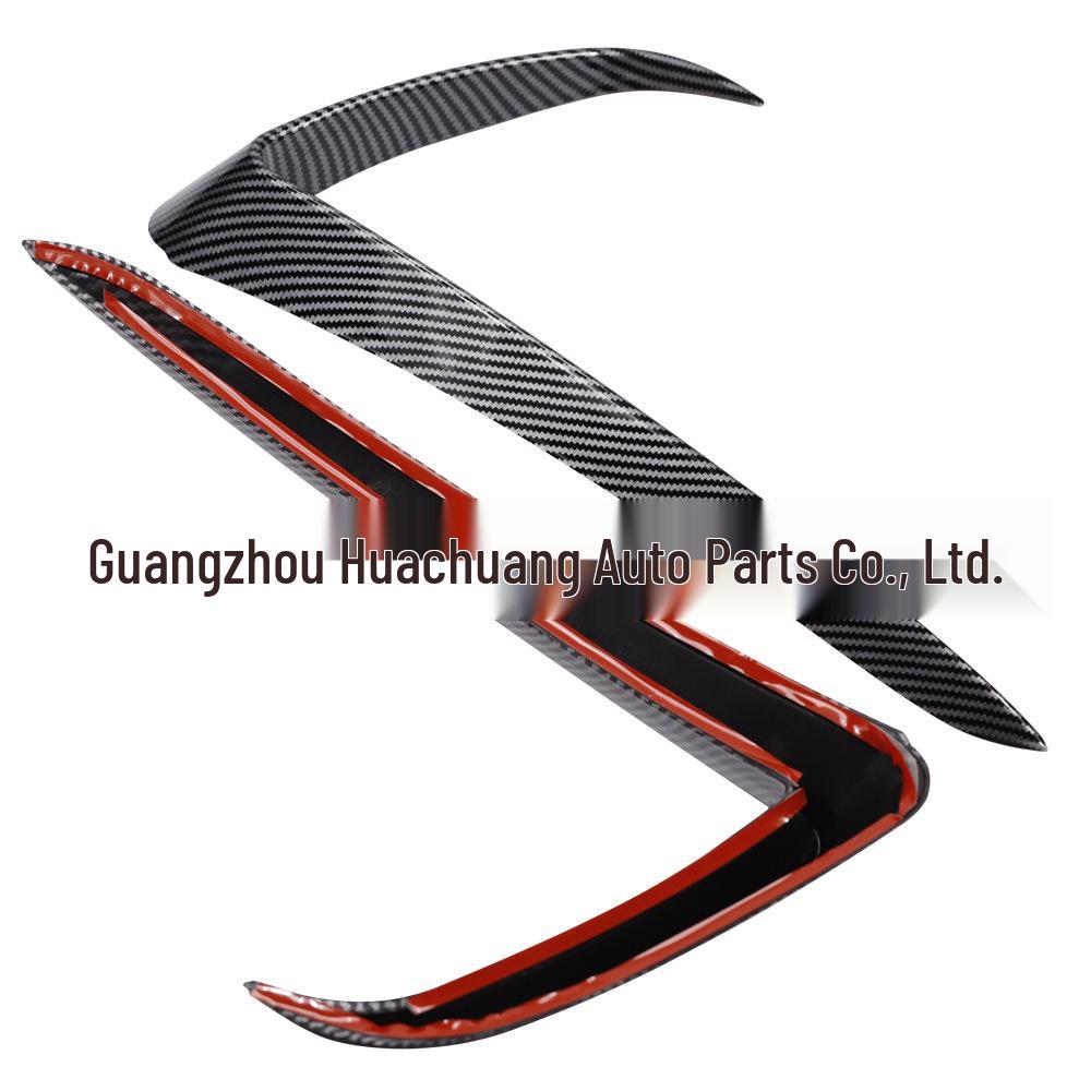 Front Bumper Fog Light Trim & Wind Deflector Panel for Tesla Model Y (2017-2023)