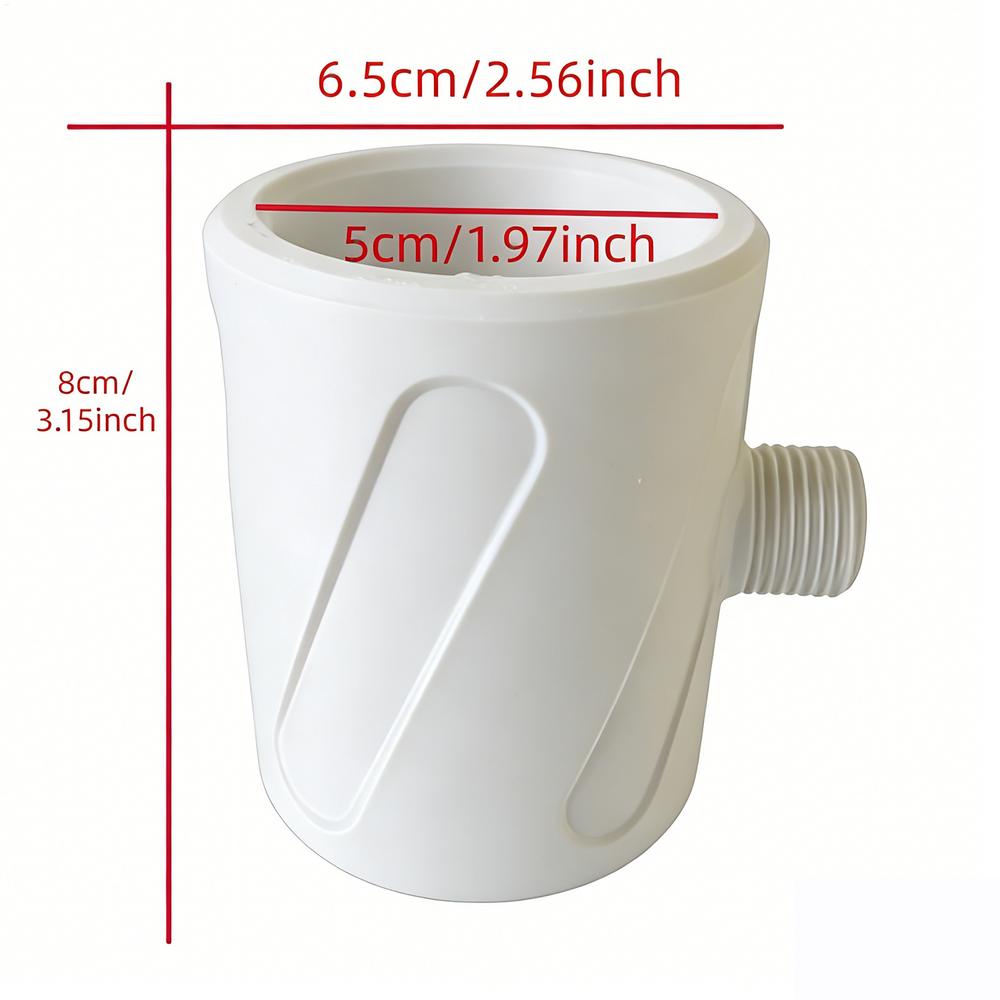 

Shower Head, Portable Universal Anti-Clog Precision Threading, Men Rain Shower Head Bath Accessories for Home, Gym, Spa, Washing білий