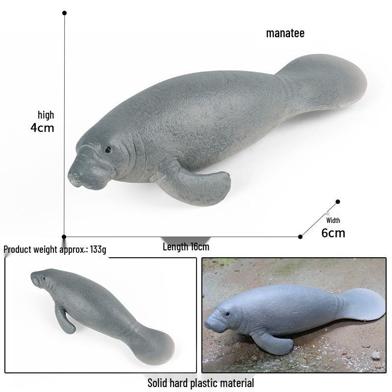 Marine Wildlife Simulation Toy: Manatee & Walrus Cognitive Play Set for Kids