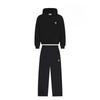 FlowStreet Embroidered Casual Zipper Hoodie Sweatpants Two-piece Set Y2K Clothing Men's Hip-hop Oversized Sweatpants Casual Pants