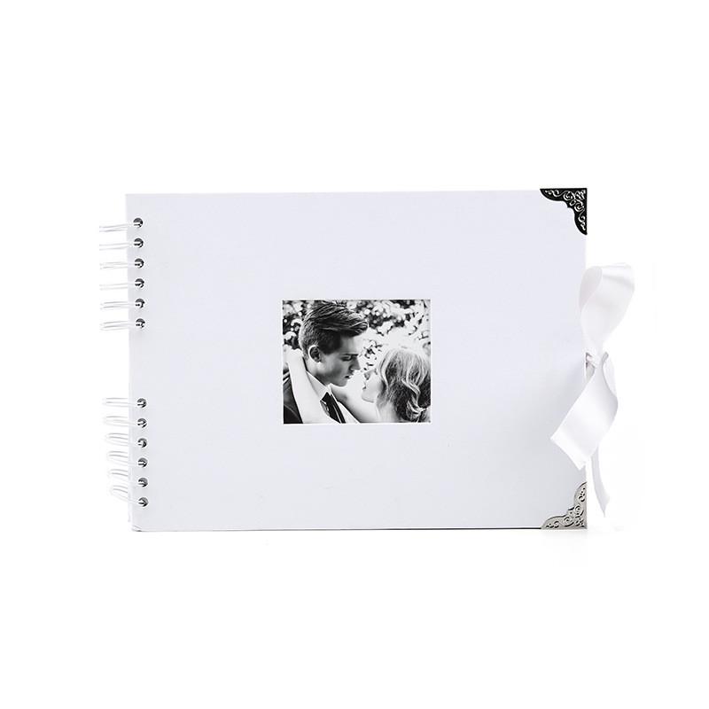 Gør-det-selv Fotoalbum Med Sommerfuglebåndsbinding Til Bryllupsgave Og Rejs Minder