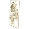 Metal Leaf Wall Decor Golden Nordic Style Elegant Ambience Sturdy Durable Wear Resistant Metal Wall Decor