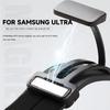 Carbon Fiber Pattern Strap for Samsung Galaxy Watch 7 Ultra 47mm Silicone Magnetic Clasp Band for Galaxy Watch 7 Ultra Bracelet