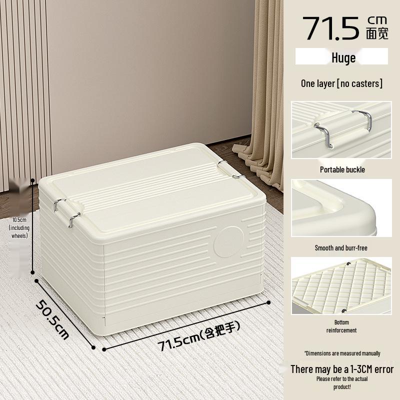 Extra Large Foldable Storage Box for Home, Bedroom, or Living Room - Quilt and Clothes Organizer