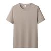 Short-sleeved T-shirt Hong Kong style loose T-shirt pure cotton half-sleeved men's short-sleeved small shoulder-length combed couple T-shirt