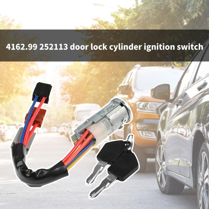 Ignition Starter Switch Barrels Lock 4162.99 252113 416299 for 306 93-02 Ignition Switch Lock Replacement