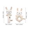 Organic Cotton Hand Rattle Baby Soothing Toy Infant Baby Rattle Toy for Babies