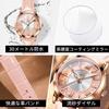 OLEVS Watch Popular Quartz Arm Watch Ladies Glitter Dial Diamond Quicksand Waterproof Luminous Present Day Watch for Women Pink Women's Mother's