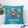 Rpg and Cats Pillowcase Polyester Cushion Cover Gift Throw Pillow Case Cover Home Zipper