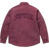 Supreme Shearling Lined Denim Work Shirt Overdyed Pink