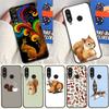 Cartoon Animal Squirrel For Huawei P60 Pro P30 P40 Lite Nova Y61 Y91 Y90 Y70 Y60 Y72 12s 12i 11i 7i 8i 9 10 SE Case