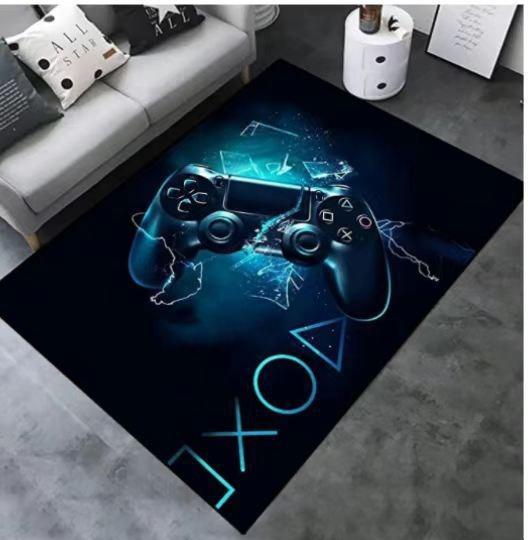 3D Game Console Controller Carpet for Living Room Children's Bedroom Crawling Mat Non-Slip E-sports Hall Decor Rug Home Doormat