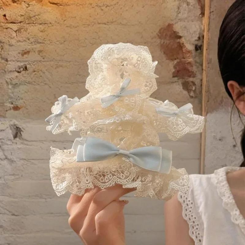 Temperament Lace Bow Grab Clip Female Back of Head Disc Hair Shark Clip