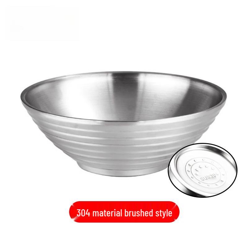 316 Stainless Steel Double-Layer Noodle Bowl