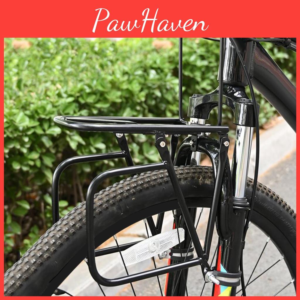 Rack Easy Front Bike Carrier To Install Sturdy Metal Luggage Shelf Trunk Holder For
