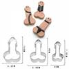 3pcs Penis Shape Cookie Cutter Dick Biscuit Mold Stainless Steel Fondant Cake Cutter DIY Kitchen Baking Decorating Tool Party