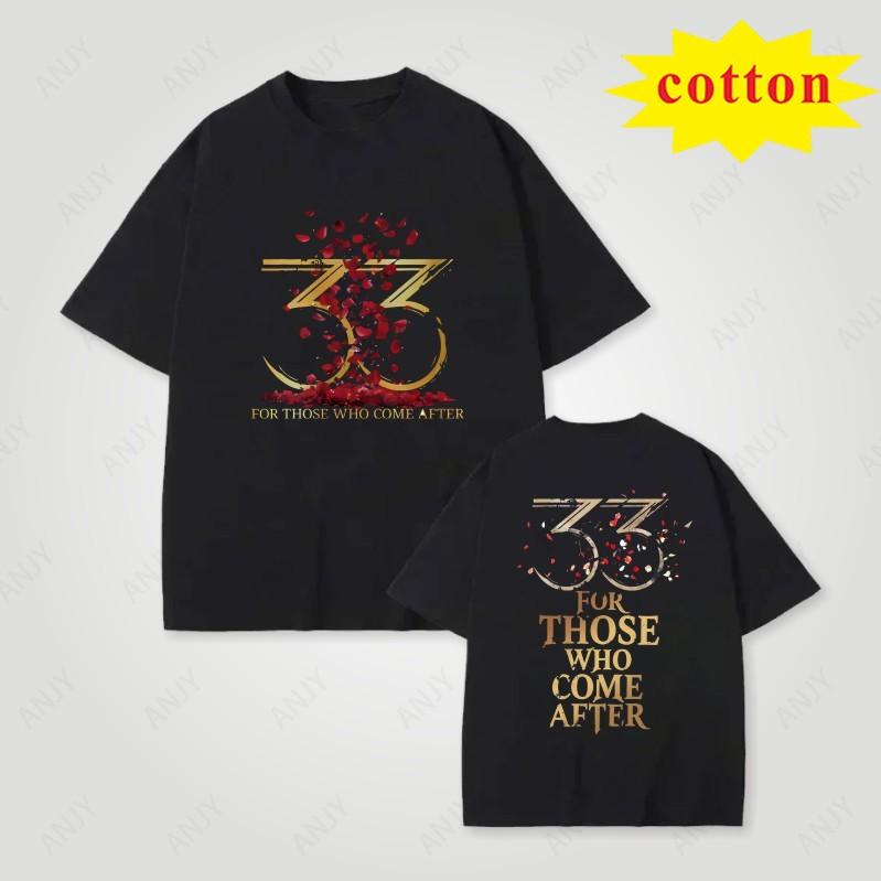 Dark Rose Commemorative Printed Tshirt American Street Style Summer Loose Casual Top