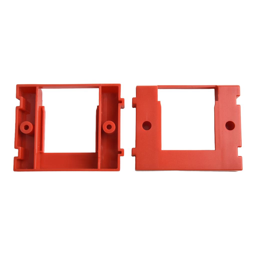 Battery Dock Battery Dock Holder Red 8.3*7.1*1.5cm Battery Holder Sturdy Construction Space-saving Storage ABS Material